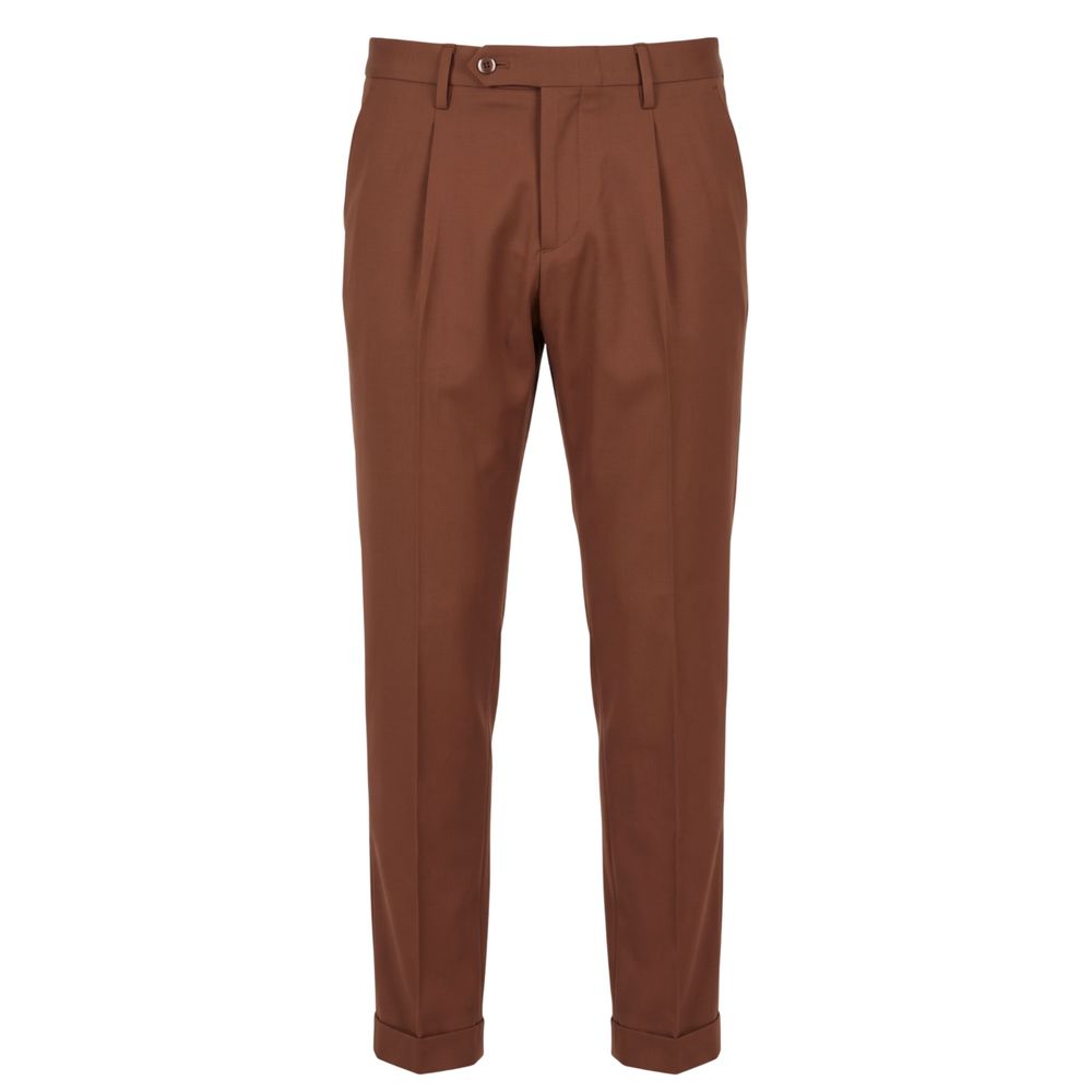 Baldinini Trend Brown Viscose Men's Pant