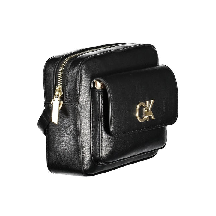 Calvin Klein Black Recycled Polyester Women Handbag