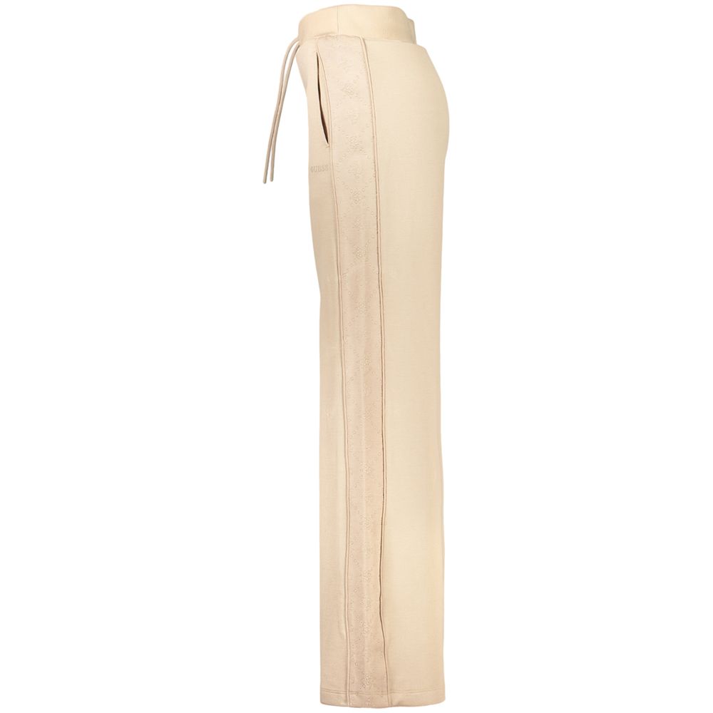 Guess Jeans Beige Lyocell Womens Trousers