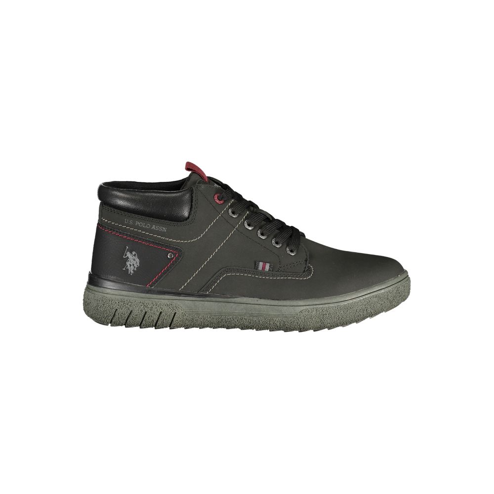 U.S. POLO ASSN. Black Polyurethane Men's Sneaker