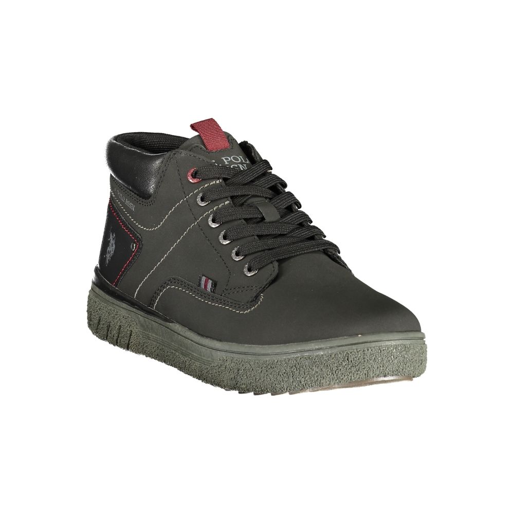 U.S. POLO ASSN. Black Polyurethane Men's Sneaker