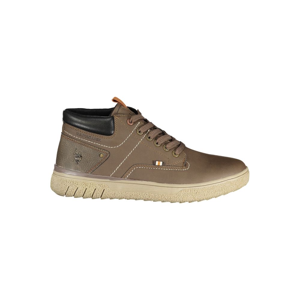 U.S. POLO ASSN. Brown Polyurethane Men's Sneaker