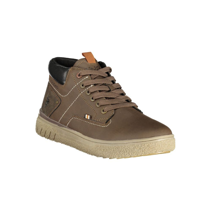 U.S. POLO ASSN. Brown Polyurethane Men's Sneaker