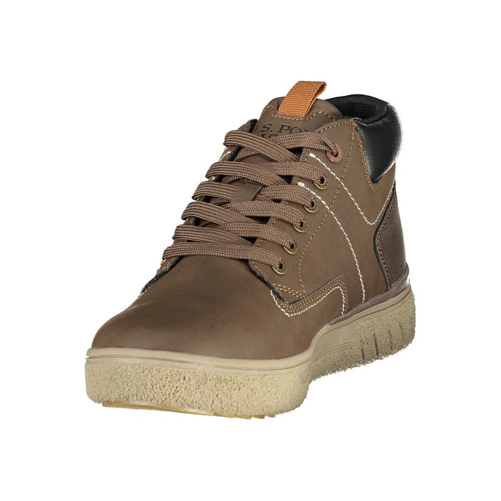 U.S. POLO ASSN. Brown Polyurethane Men's Sneaker