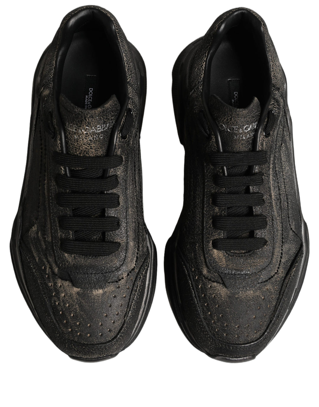 Dolce & Gabbana Black Daymaster Low Top Sneakers Shoes
