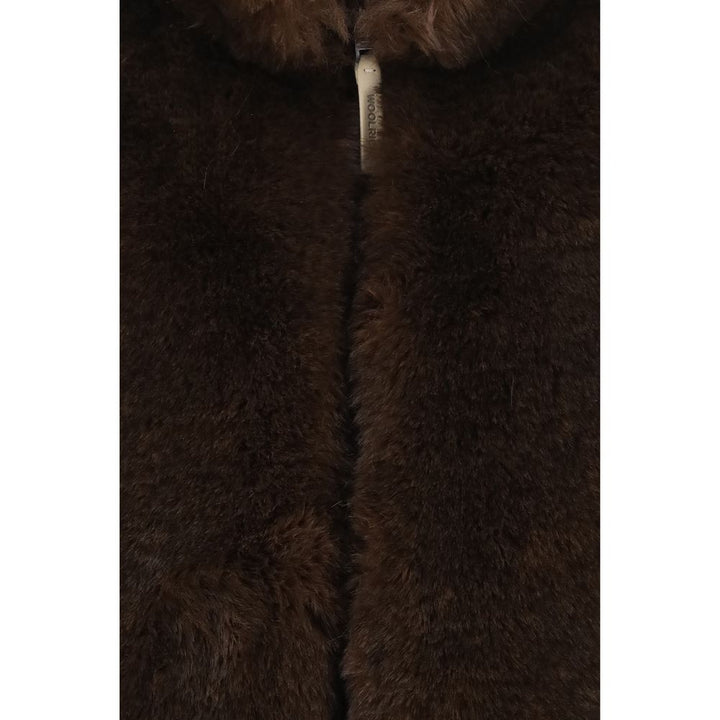 Woolrich Brown Polyester Sleeveless Jacket