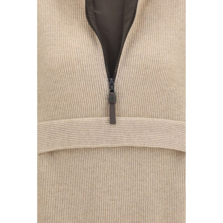 Brunello Cucinelli Beige Cashmere Sweatshirt