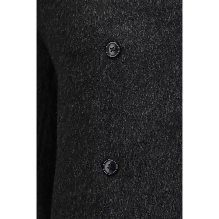 Loulou De Saison Black Alpaca Vicugna Pacos Jacket