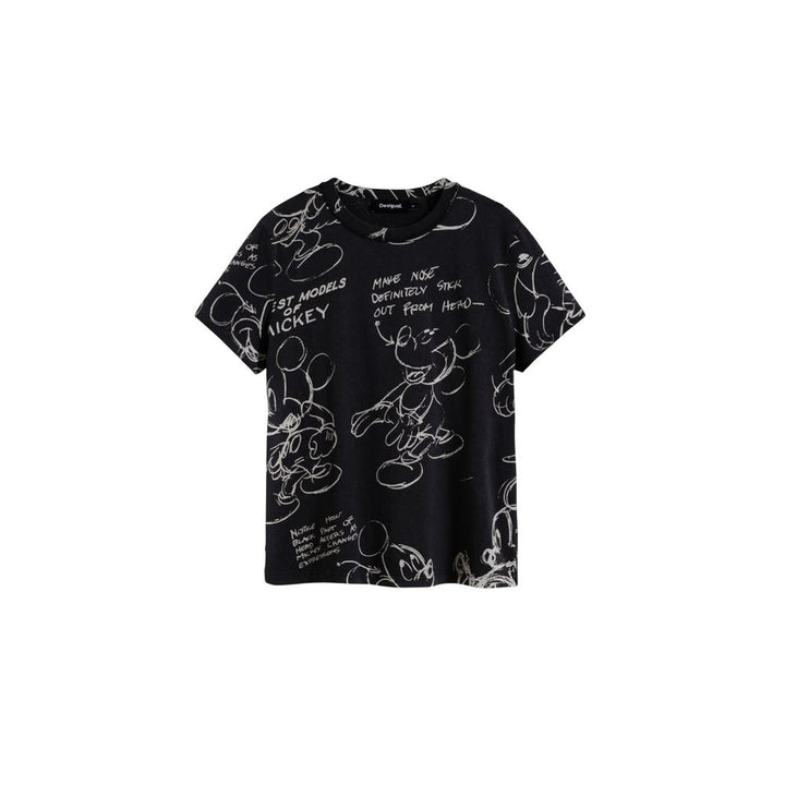 Desigual Gray Cotton T-Shirt