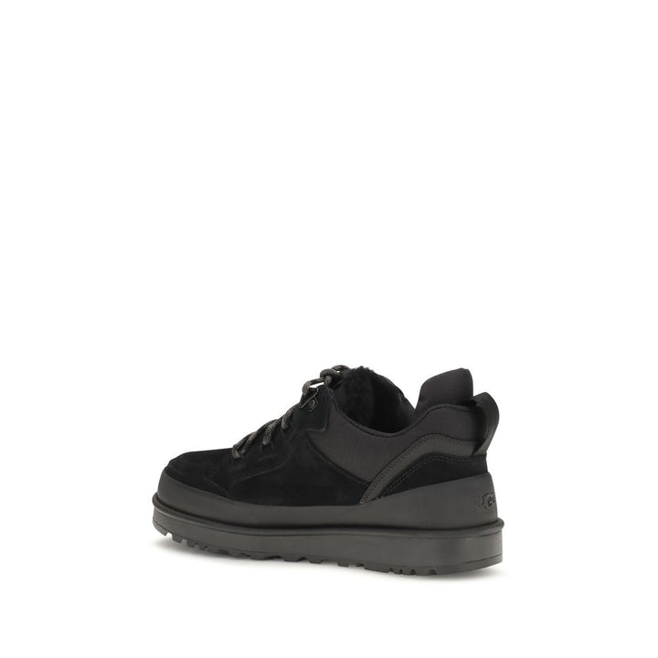 UGG Black Calf Leather Bos Taurus Athletic Sneakers