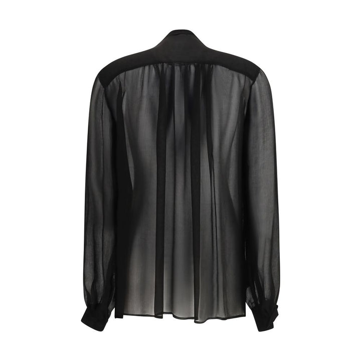 Lardini Black Viscose Blouse