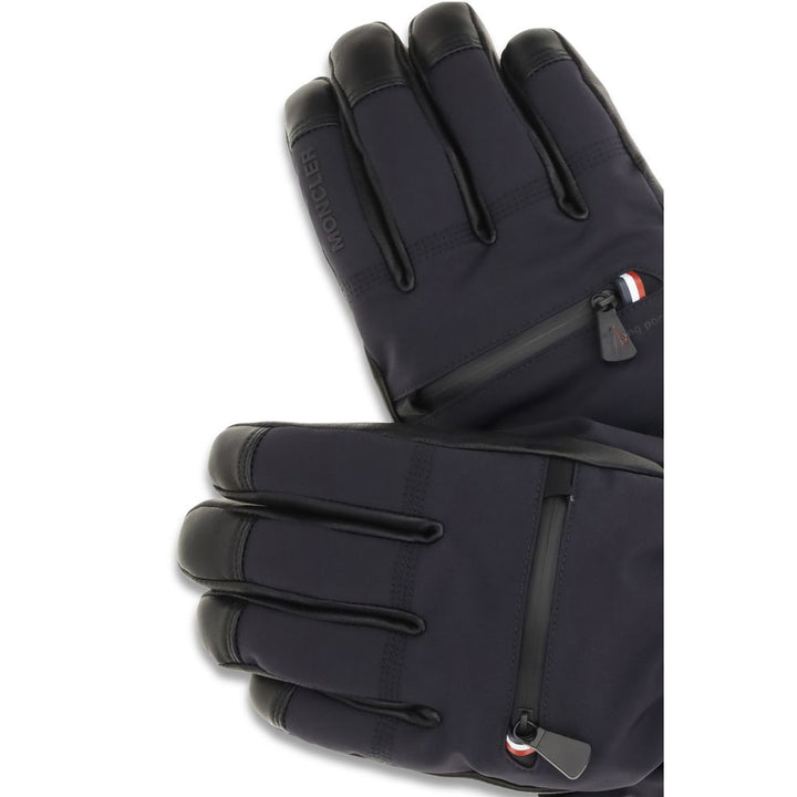 Moncler Grenoble Blue Nylon Gloves