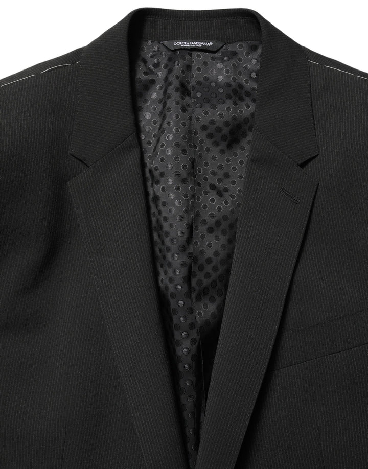 Dolce & Gabbana Dark Gray MARTINI Men Single Breasted Jacket
