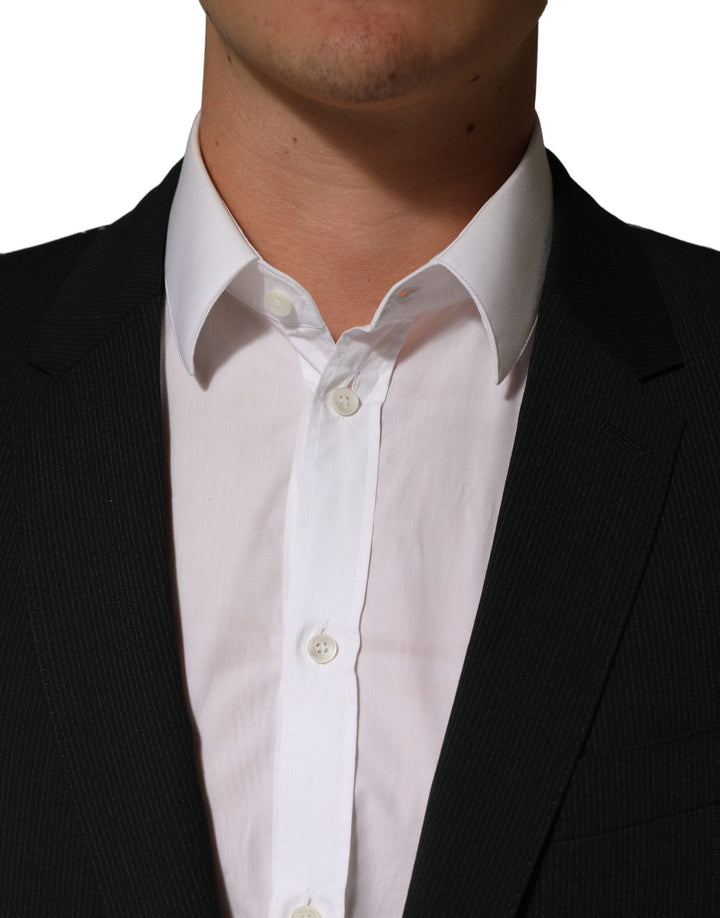Dolce & Gabbana Dark Gray MARTINI Men Single Breasted Jacket