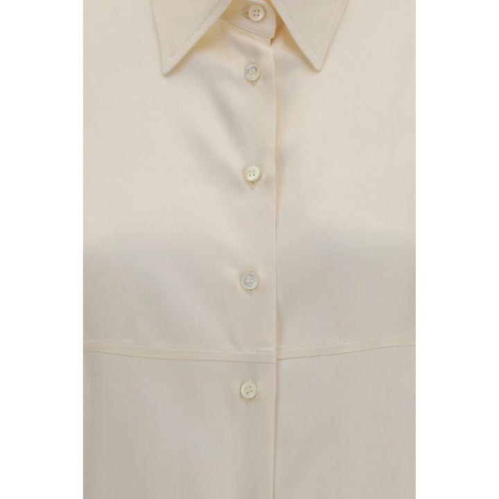 Brunello Cucinelli Beige Silk Shirt