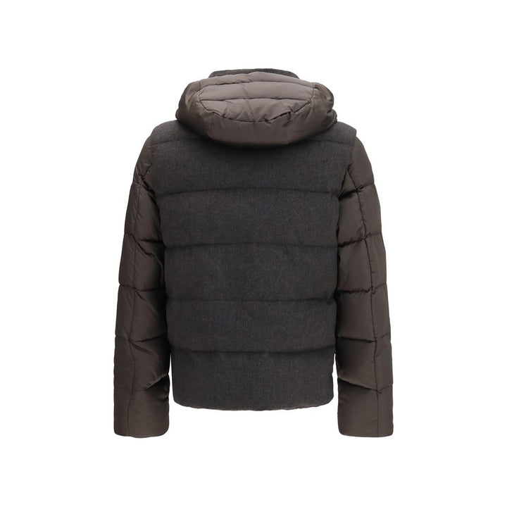 MooRER Gray Goose Down Full-Length Jacket