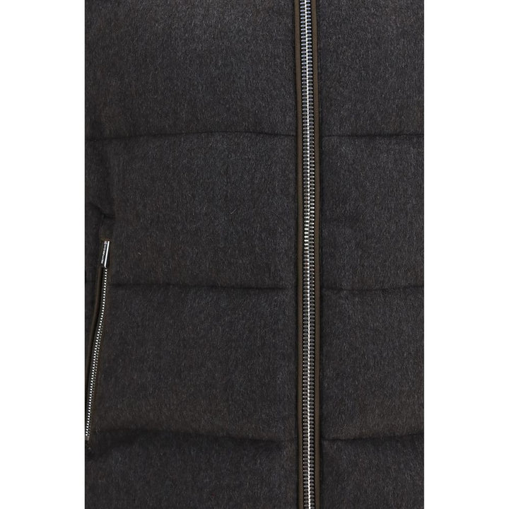 MooRER Gray Goose Down Full-Length Jacket