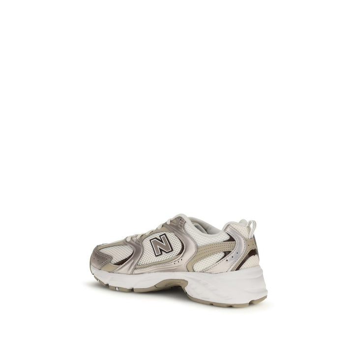 New Balance Beige Fabric Athletic Sneakers