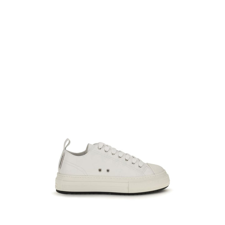 Dsquared² White Polyethylene Platform Sneakers