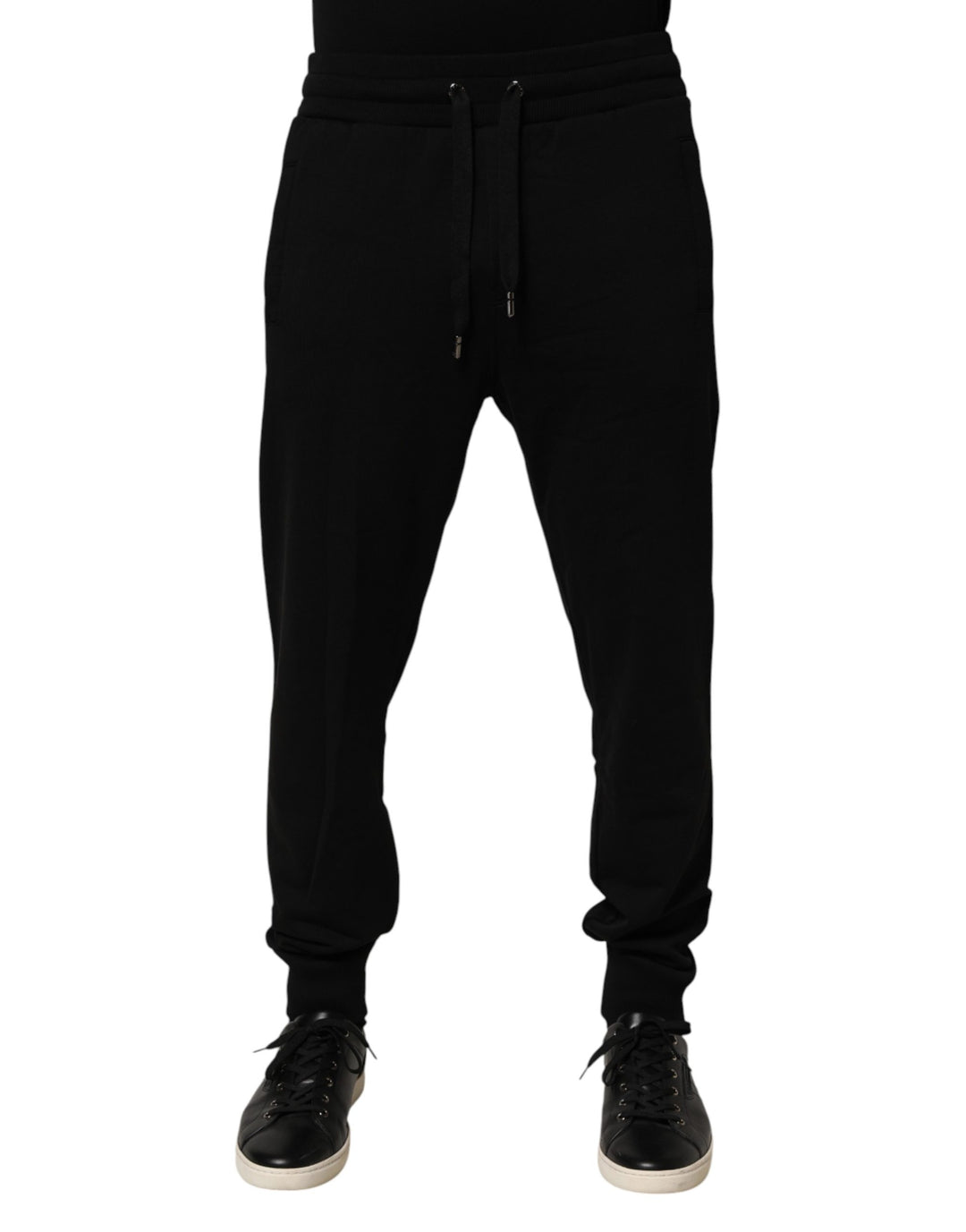 Dolce & Gabbana Black Cotton Jogger Men Sweatpants Pants