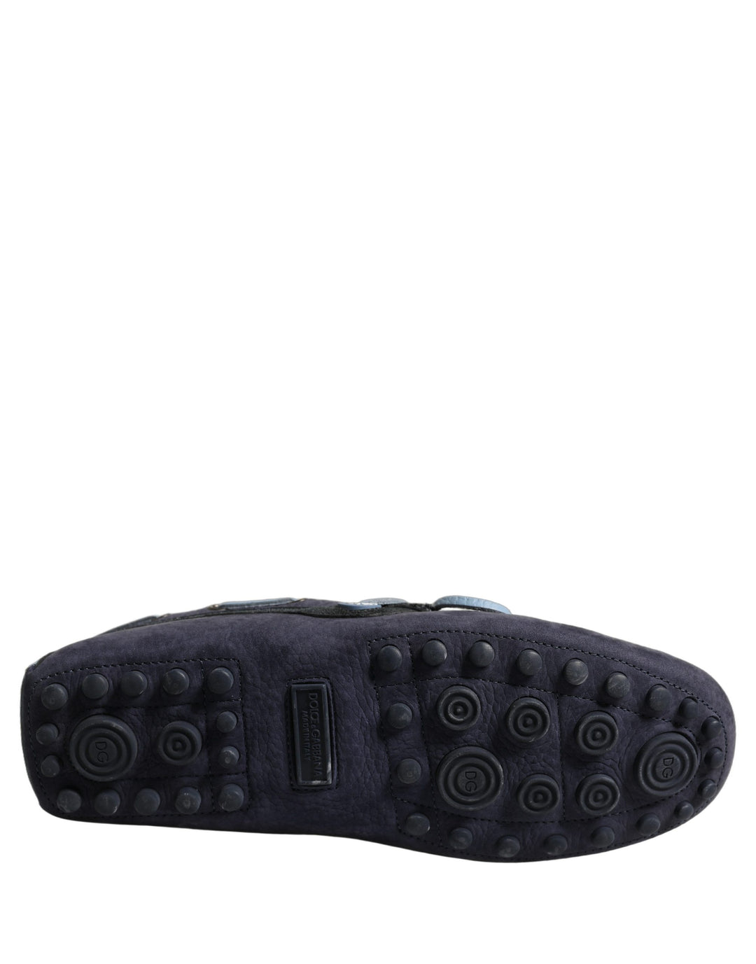Dolce & Gabbana Navy Blue Suede Leather Tassel Loafers Shoes