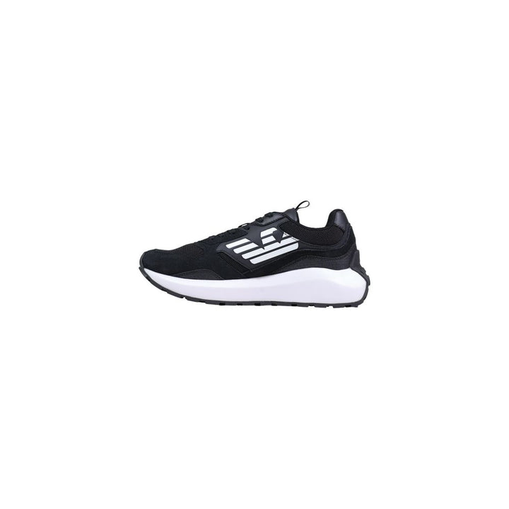 EA7 Emporio Armani Black And White Polyethylene Athletic Sneakers