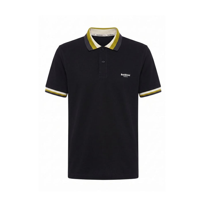 Baldinini Trend Black Cotton Men Polo-Shirt