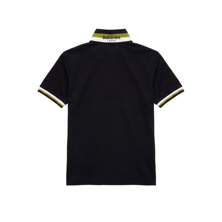 Baldinini Trend Black Cotton Men Polo-Shirt