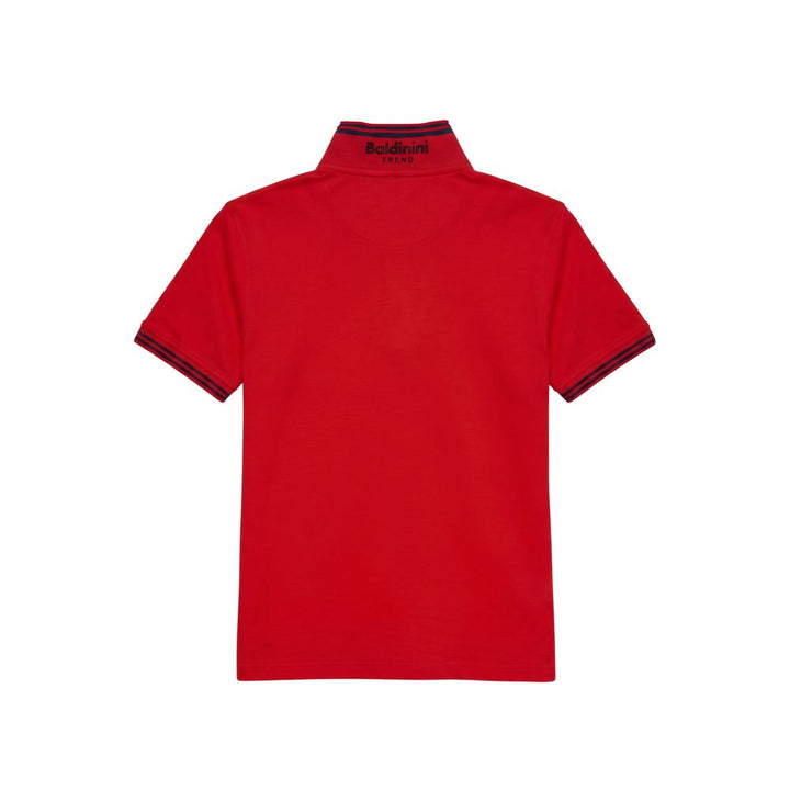 Baldinini Trend Red Cotton Men Polo-Shirt