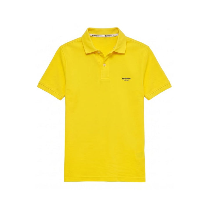 Baldinini Trend Yellow Cotton Men's Polo Shirt