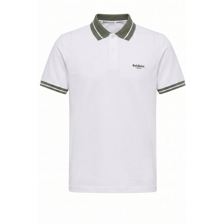 Baldinini Trend White Cotton Men Polo-Shirt