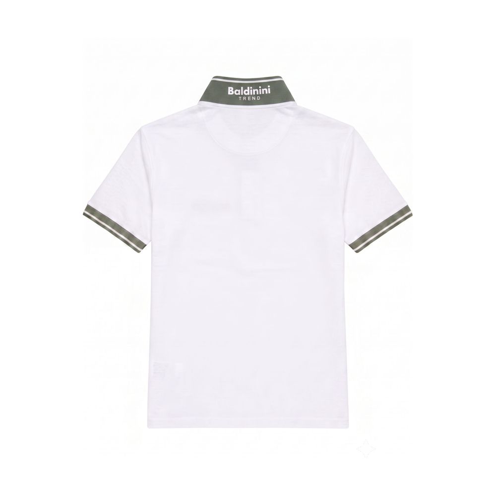 Baldinini Trend White Cotton Men Polo-Shirt