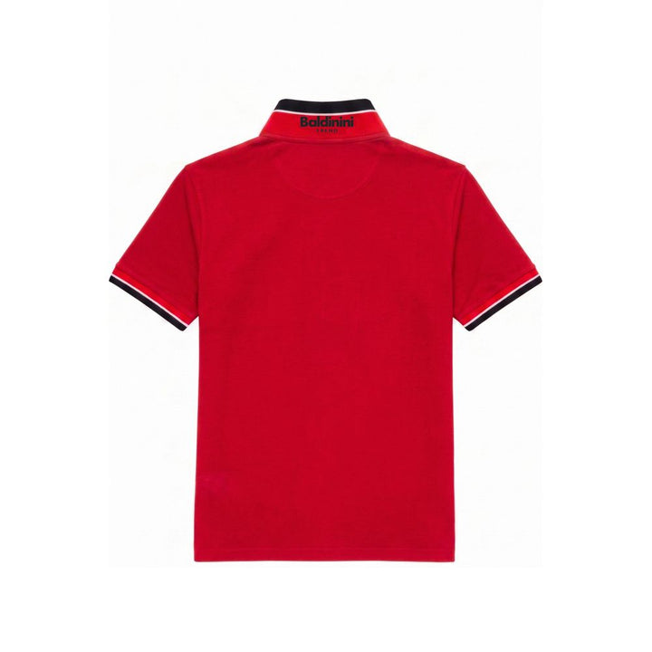 Baldinini Trend Red Cotton Men Polo-Shirt