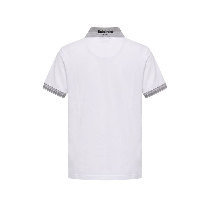 Baldinini Trend White Cotton Men Polo-Shirt