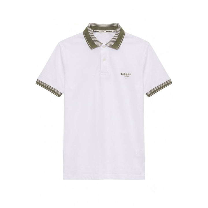 Baldinini Trend White Cotton Men Polo-Shirt