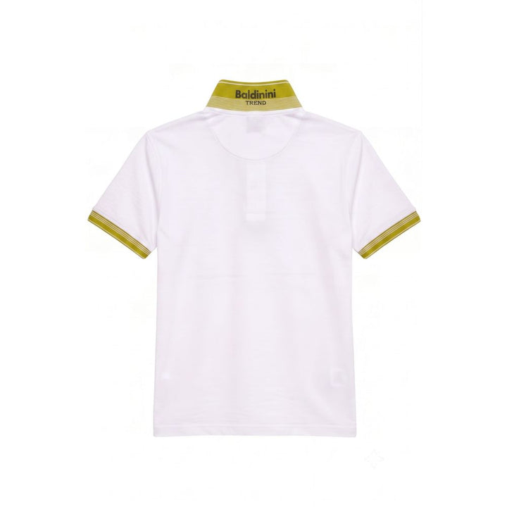 Baldinini Trend White Cotton Men Polo-Shirt