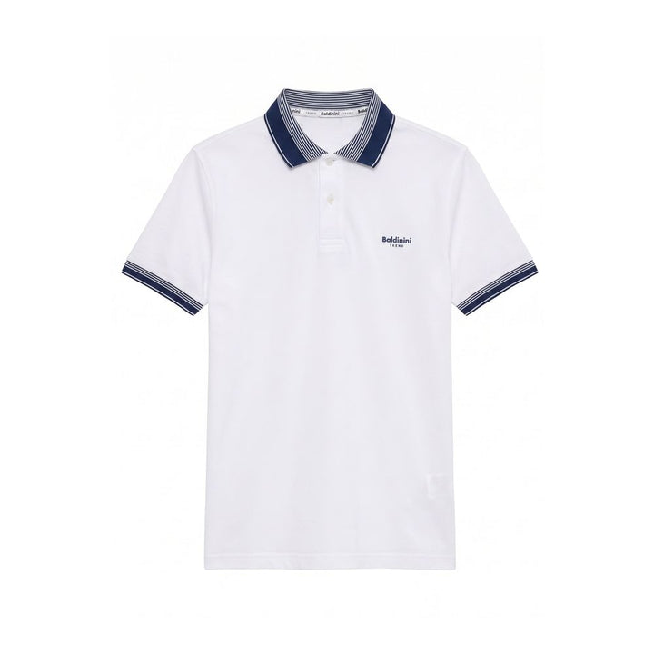 Baldinini Trend White Cotton Men Polo-Shirt