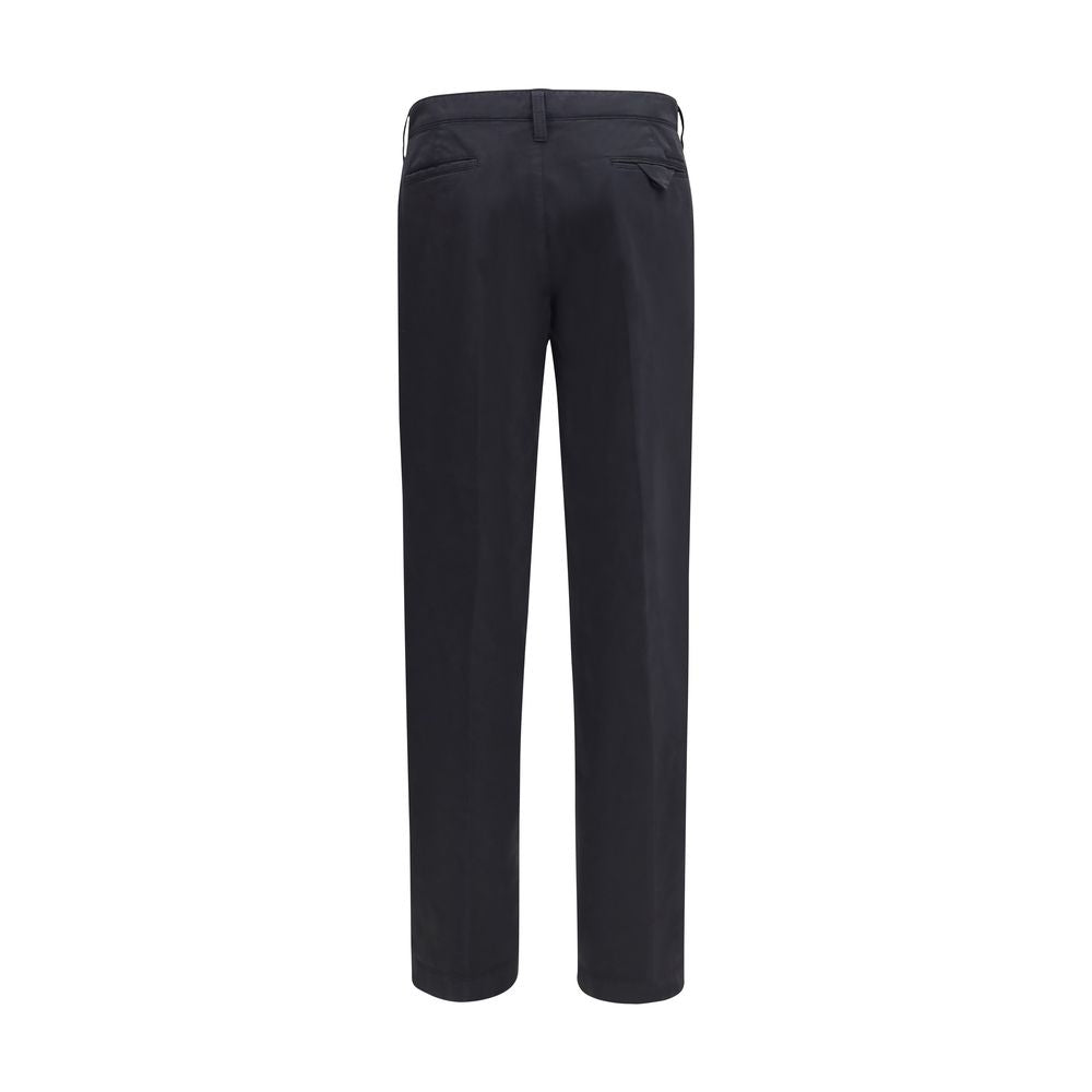 Prada Blue Cotton Casual Pants