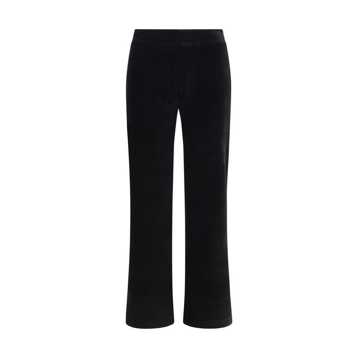 Avenue Montaigne Black Cotton Flared Pants