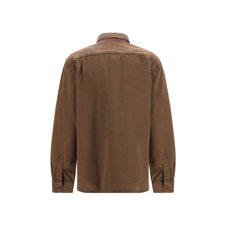 Deperlu Brown Denim Shirt
