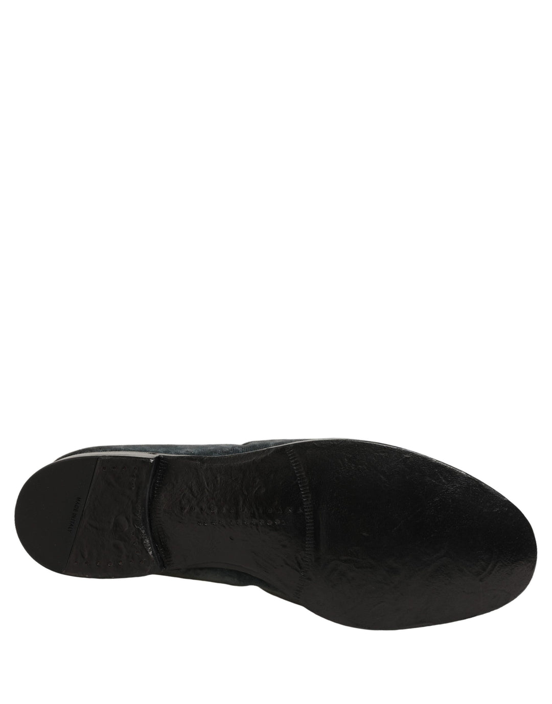 Dolce & Gabbana Blue Suede Slip On Men Slippers Loafers Shoes