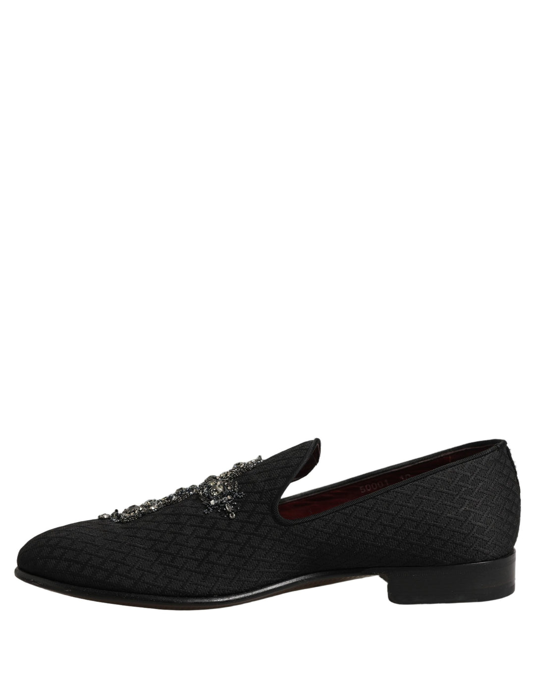 Dolce & Gabbana Black Suede Cross Slip On Men Loafers Shoes