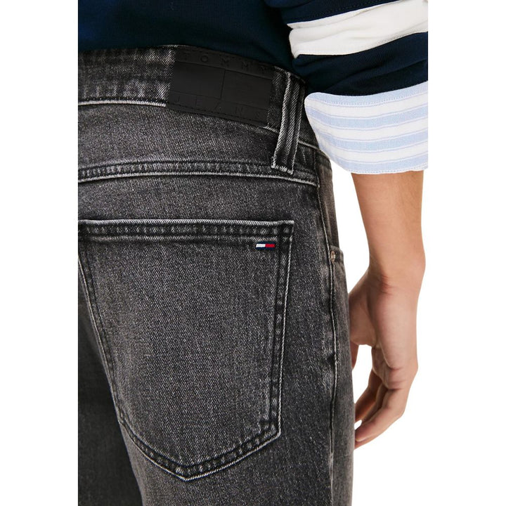 Tommy Hilfiger Jeans Black Recycled Cotton Bermuda Shorts