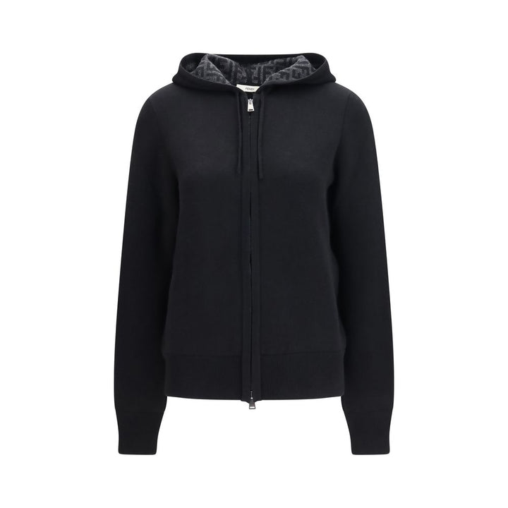 Fendi Black Cashmere Hoodie