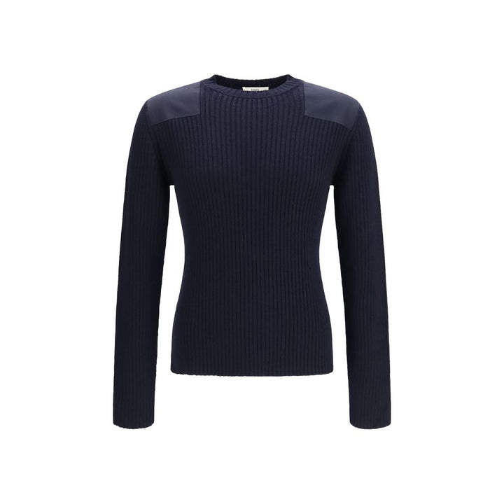 Fendi Blue Wool Oves Aries Sweatshirt