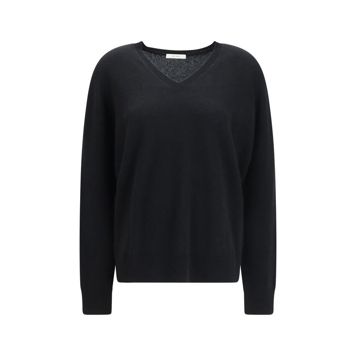 The Row Black Cashmere Sweater