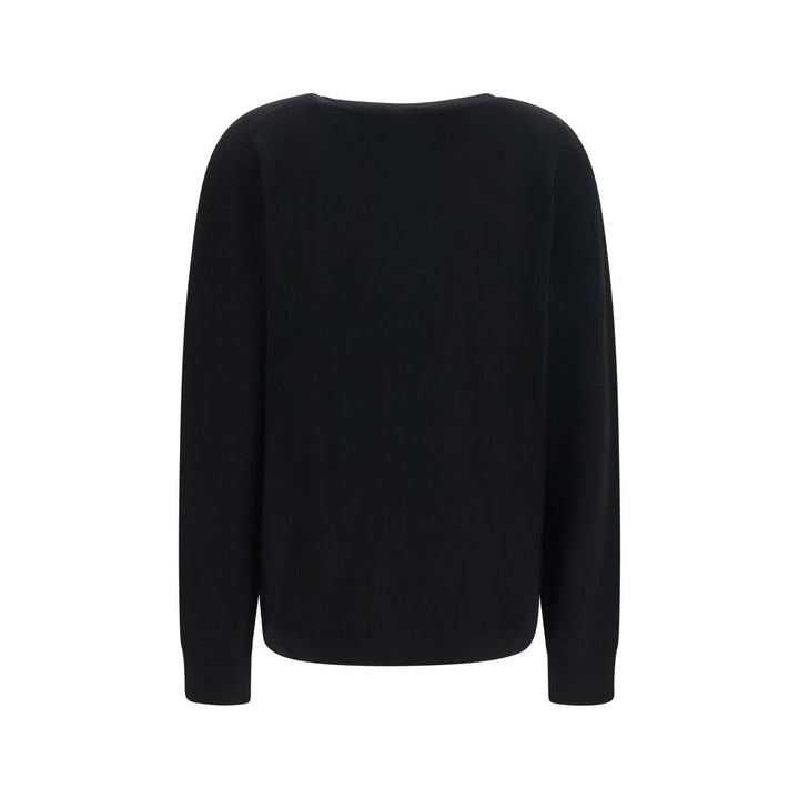 The Row Black Cashmere Sweater