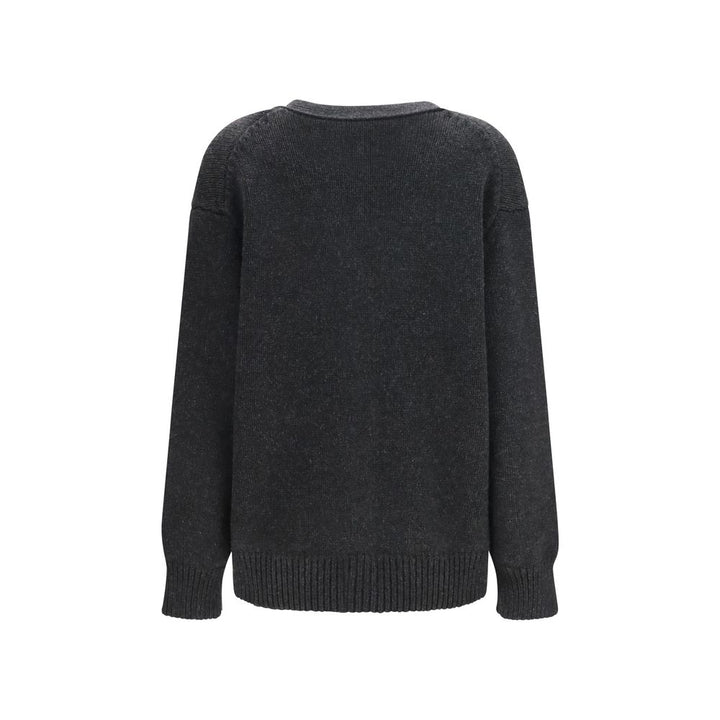 The Row Gray Cashmere Cardigan