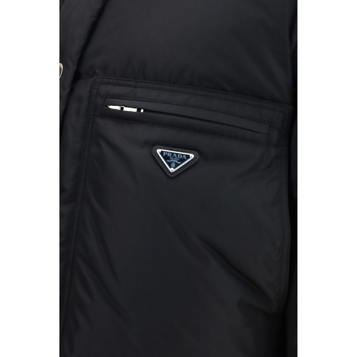 Prada Black Goose Down Full-Length Jacket