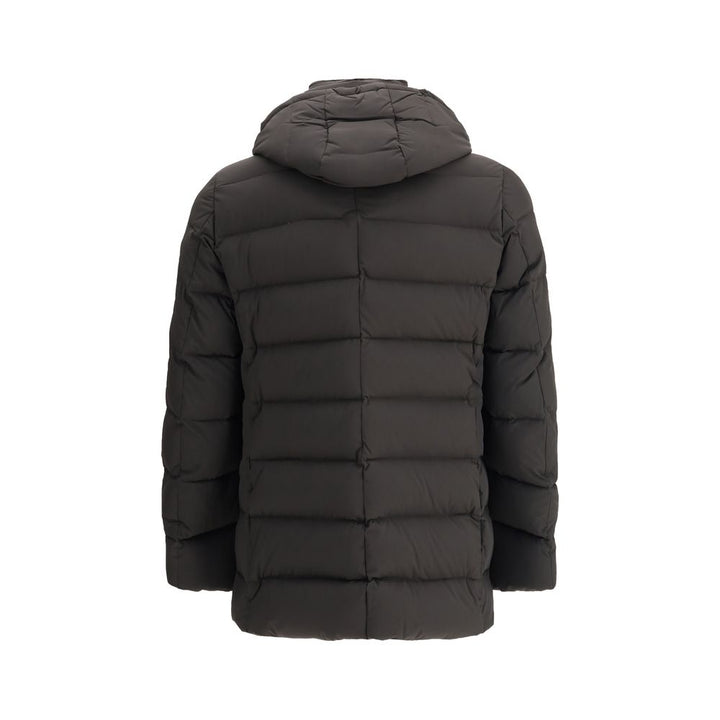 MooRER Black Polyamide Full-Length Jacket